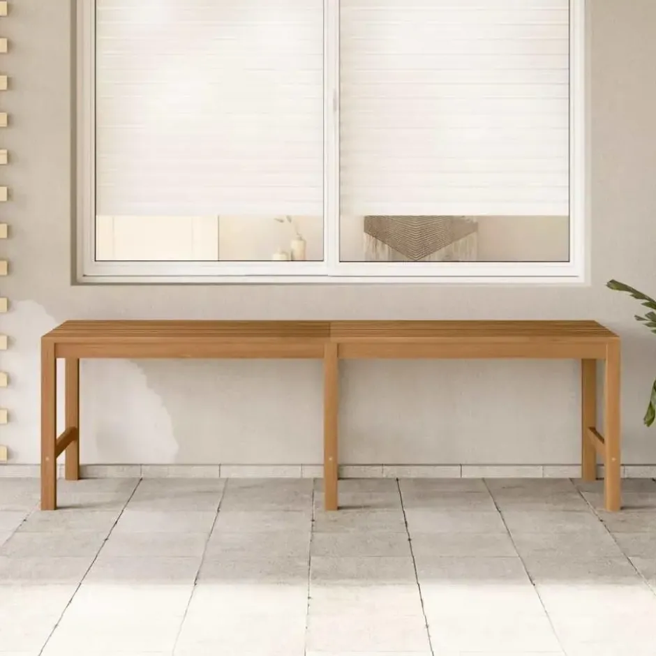 vidaXL - Bank - Bruin - Teakhout - 150 x 40 x 45 cm