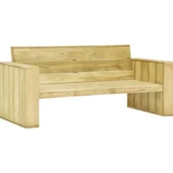 vidaXL - Bankje - Bruin - Geïmpregneerd grenenhout - 179 x 76 x 76 cm