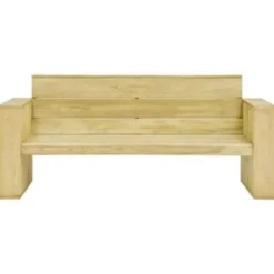 vidaXL - Bankje - Bruin - Geïmpregneerd grenenhout - 179 x 76 x 76 cm
