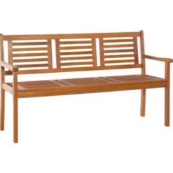 vidaXL - Bankje - Bruin - Hout - 150 x 60 x 89 cm