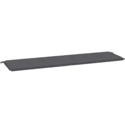 vidaXL - Bankkussen - 180x50x3 cm - Tuinkussen - Stof - Antracietkleurig