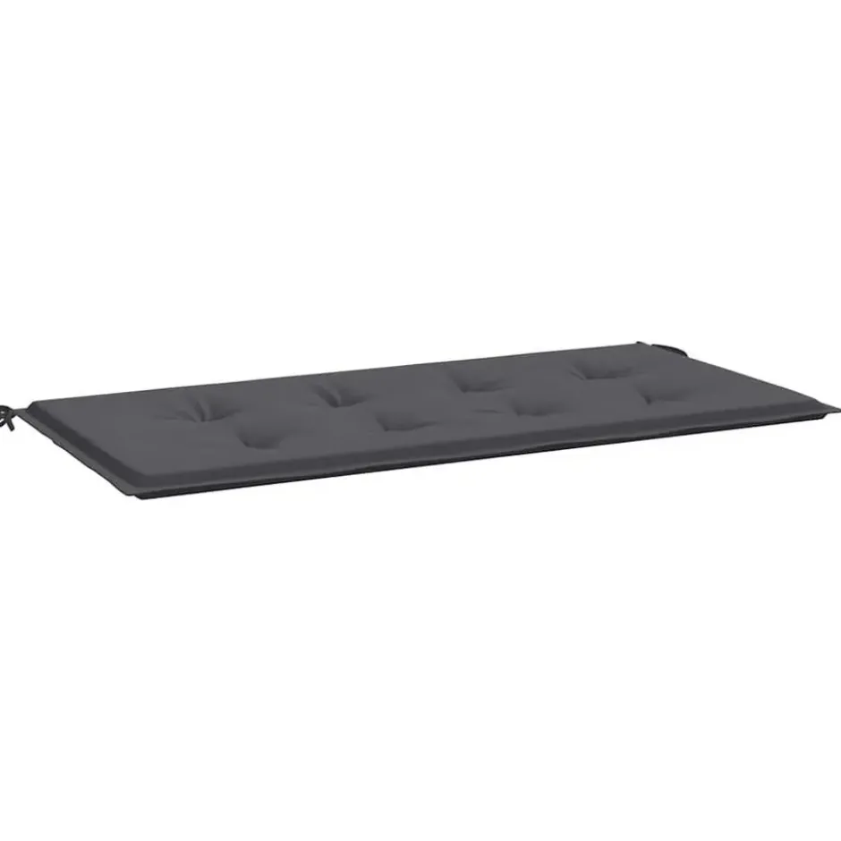 vidaXL - Bankkussen - 100x50x4 cm - Tuinkussen Kussen - Stof - Antracietkleurig