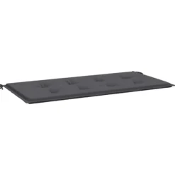 vidaXL - Bankkussen - 100x50x4 cm - Tuinkussen Kussen - Stof - Antracietkleurig