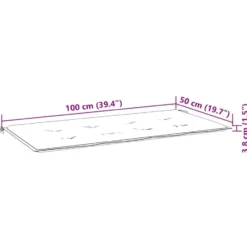 vidaXL - Bankkussen - 100x50x4 cm - Tuinkussen Kussen - Stof - Antracietkleurig
