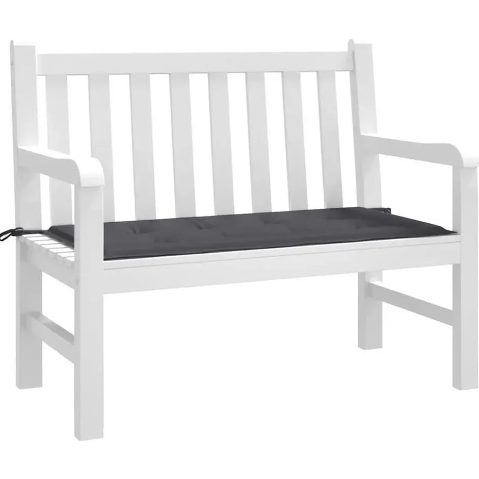 vidaXL - Bankkussen - 100x50x4 cm - Tuinkussen Kussen - Stof - Antracietkleurig