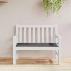 vidaXL - Bankkussen - 100x50x4 cm - Tuinkussen Kussen - Stof - Antracietkleurig