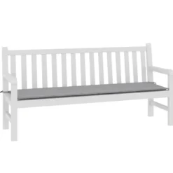 vidaXL - Bankkussen - 180x50x3 cm - Tuinkussen Kussentje Kussens - Stof - Grijs