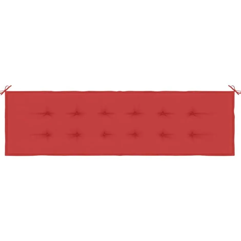 vidaXL - Bankkussen Zitkussen - 180x50x3 cm - Zitkussens - Stof - Rood