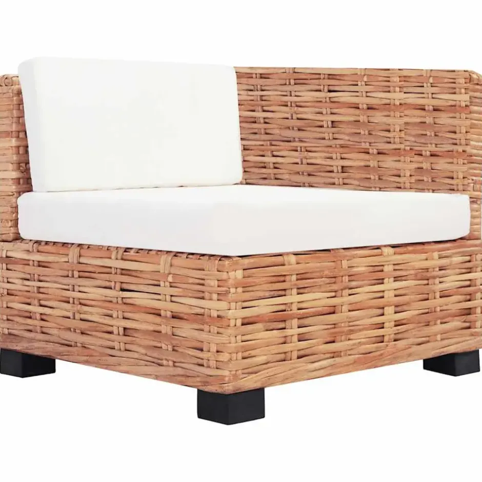 vidaXL - Bankset - Bruin - Rattan