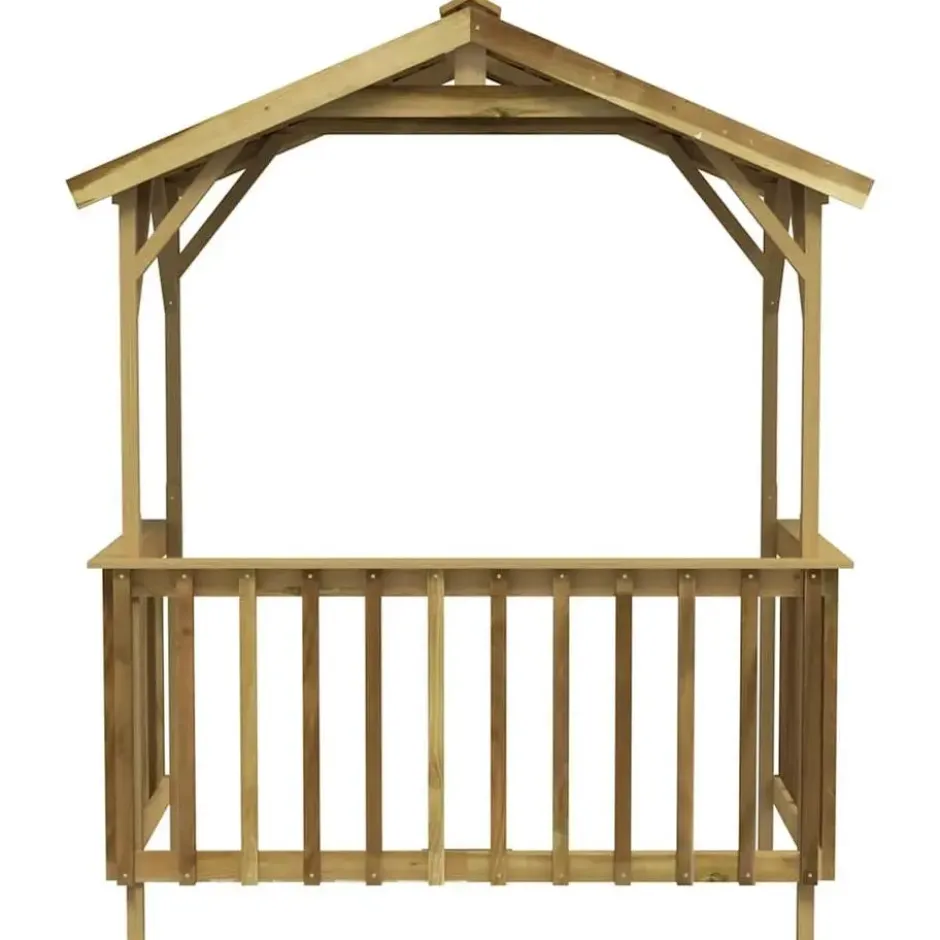 vidaXL - Barbecue-overkapping 163,5x93x210 cm geïmpregneerd grenenhout