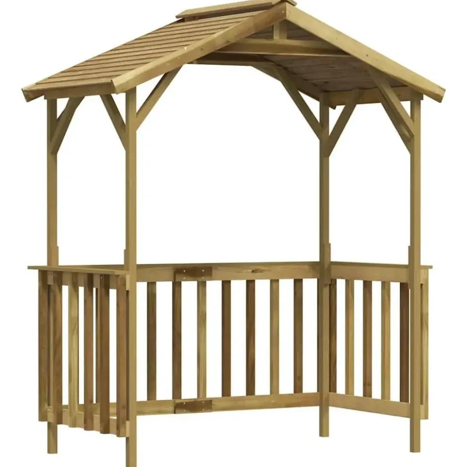 vidaXL - Barbecue-overkapping 163,5x93x210 cm geïmpregneerd grenenhout