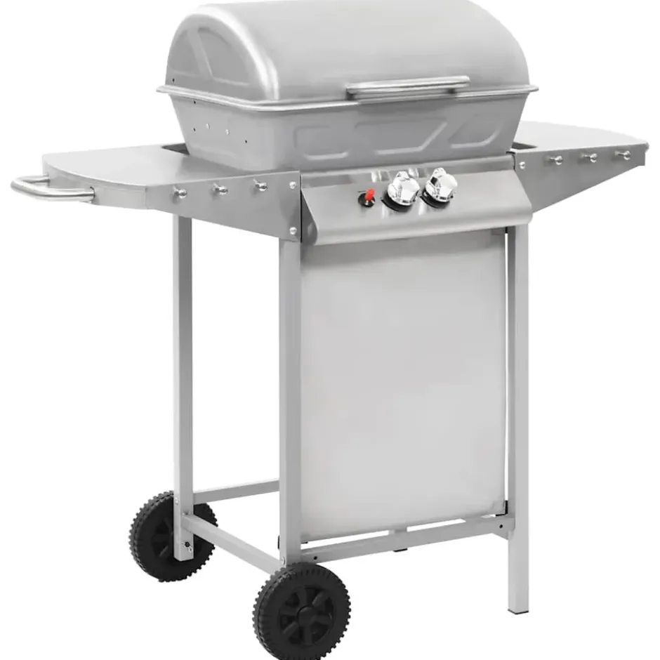 vidaXL - Barbecue - Zilver - Roestvrij staal