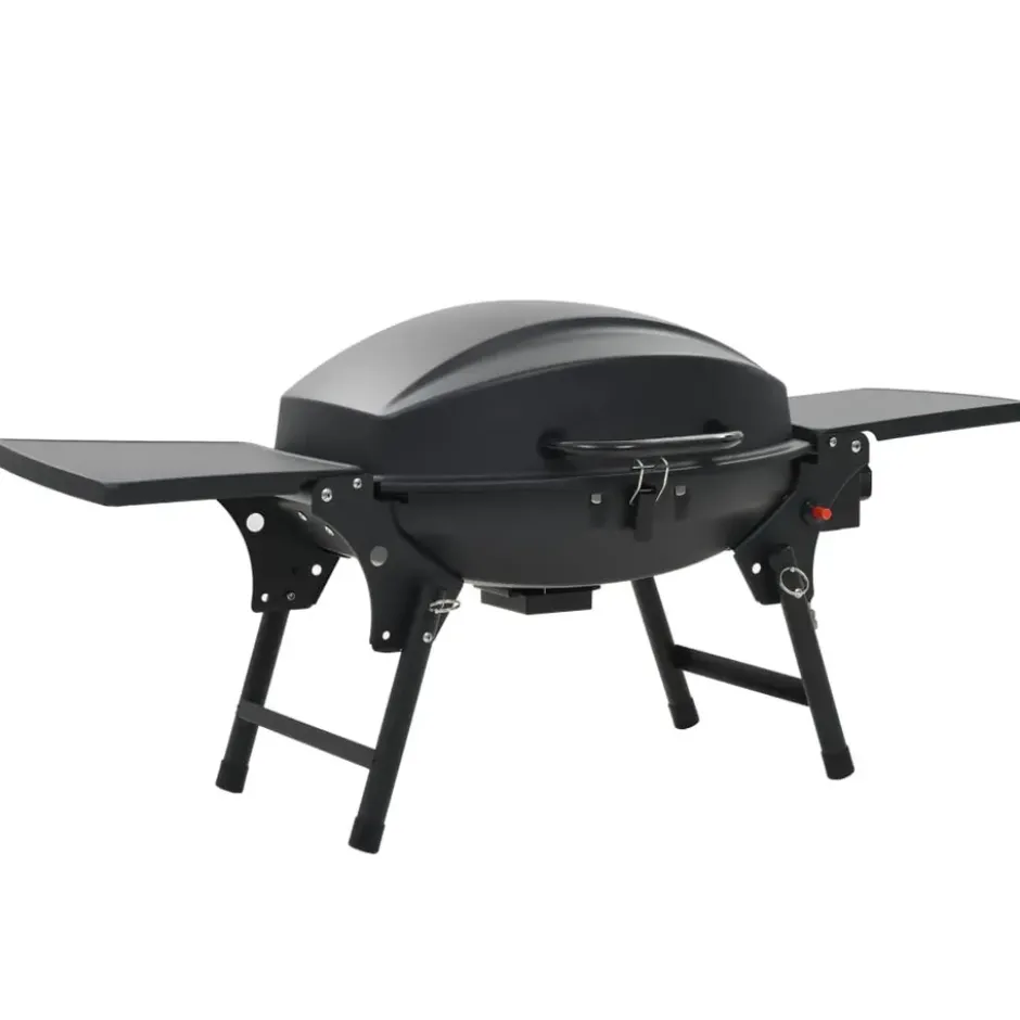 vidaXL - Barbecue - Zwart - Staal