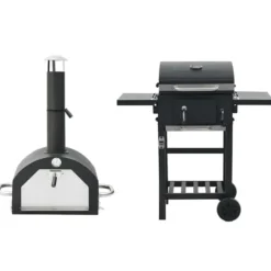 vidaXL - Barbecue - Zwart - Staal