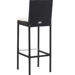 vidaXL - Barset - Zwart - Poly rattan
