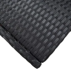 vidaXL - Barset - Zwart - Poly rattan