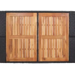 vidaXL - Barset - Zwart - Poly rattan