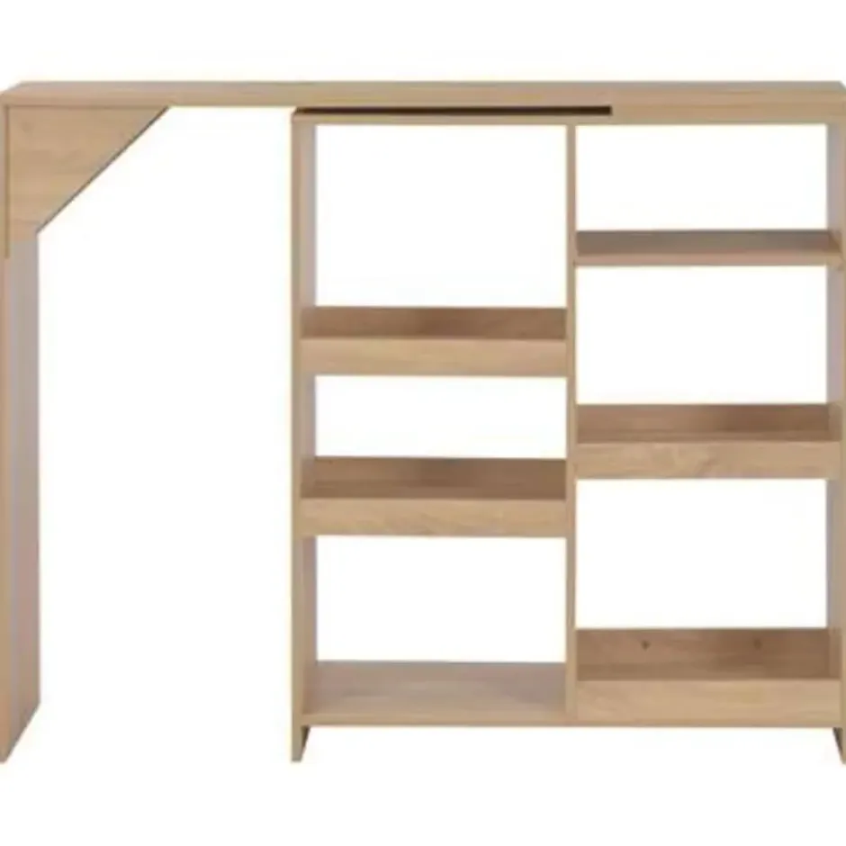 vidaXL - Bartafel - Bruin - Bewerkt hout