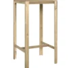vidaXL - Bartafel - Bruin - Grenenhout - 60 x 60 x 110 cm