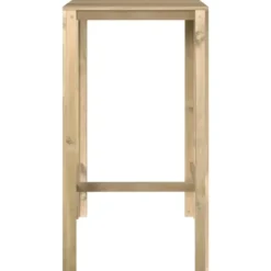 vidaXL - Bartafel - Bruin - Grenenhout - 60 x 60 x 110 cm
