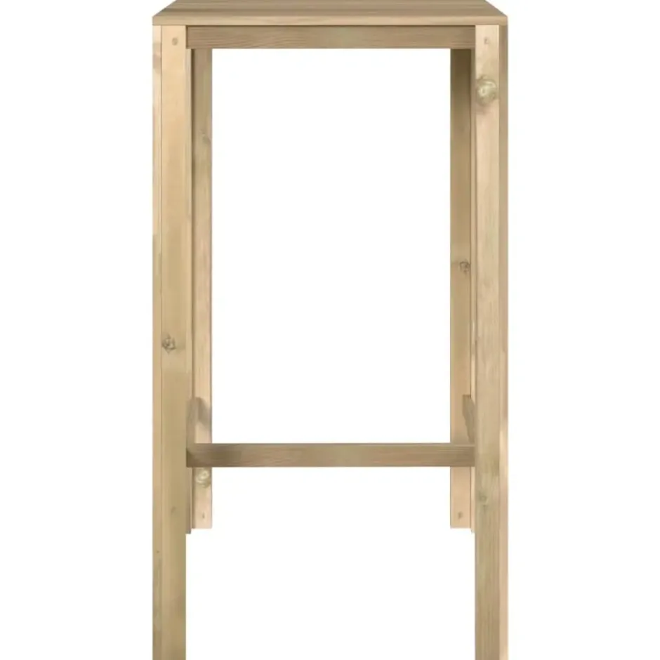 vidaXL - Bartafel - Bruin - Grenenhout - 60 x 60 x 110 cm