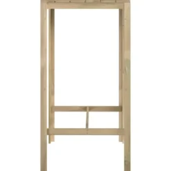 vidaXL - Bartafel - Bruin - Grenenhout - 60 x 60 x 110 cm