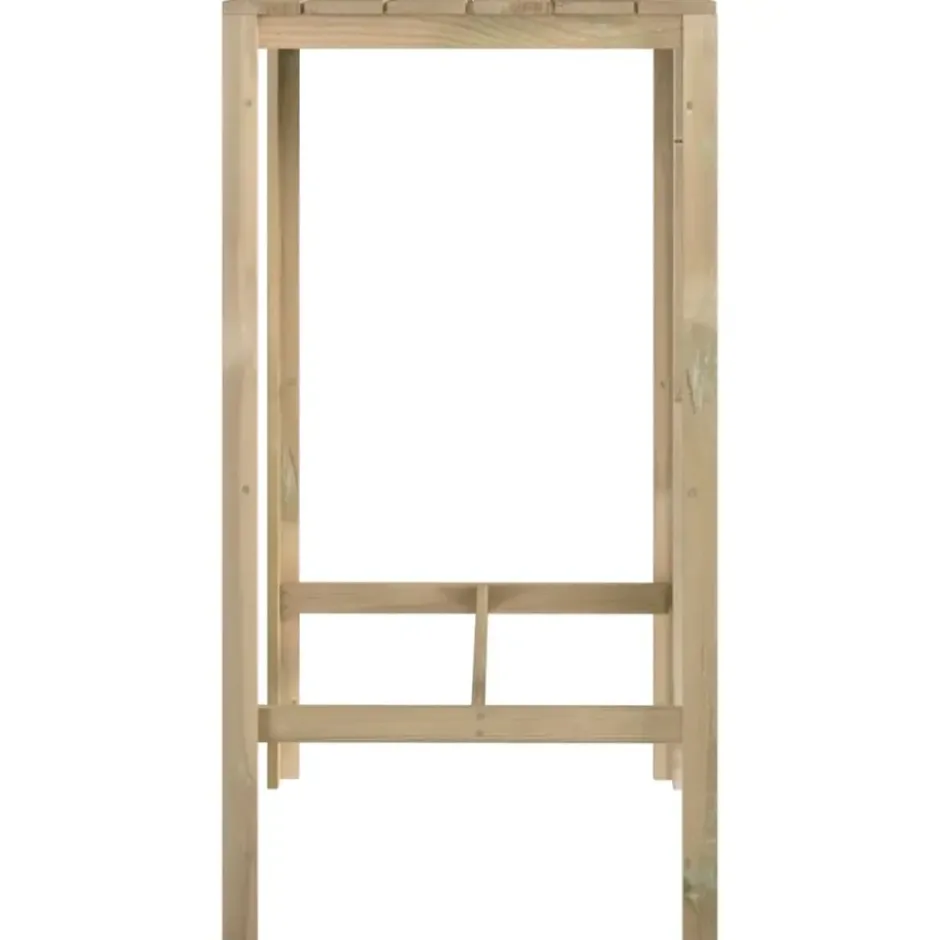 vidaXL - Bartafel - Bruin - Grenenhout - 60 x 60 x 110 cm