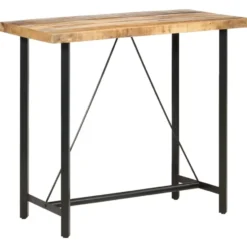 vidaXL - Bartafel - Bruin - Hout - 120 x 58 x 107 cm