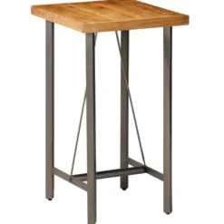 vidaXL - Bartafel - Bruin - Hout - 60 x 60 x 107 cm