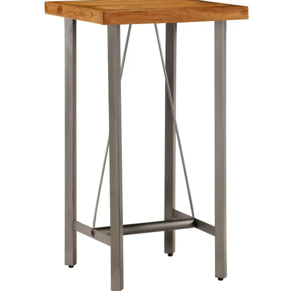 vidaXL - Bartafel - Bruin - Hout - 60 x 60 x 107 cm