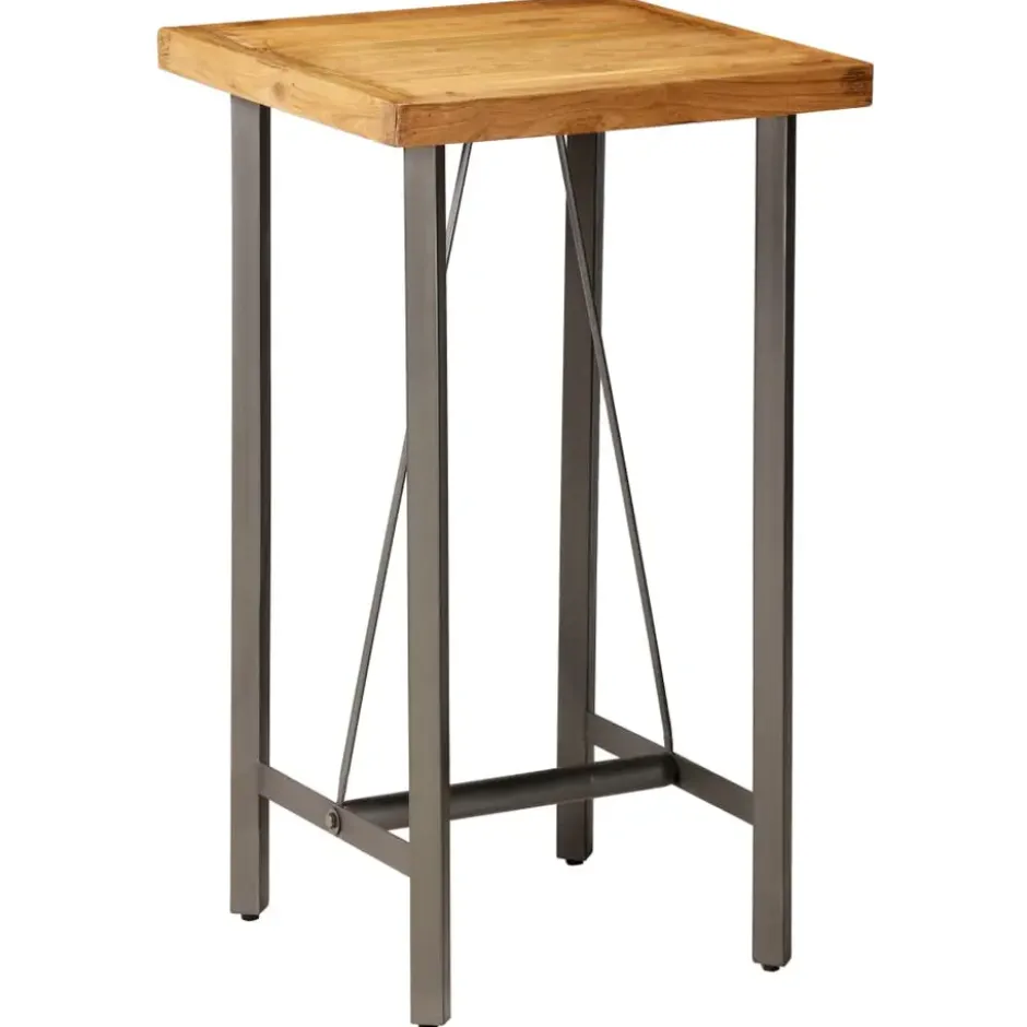 vidaXL - Bartafel - Bruin - Hout - 60 x 60 x 107 cm
