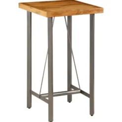 vidaXL - Bartafel - Bruin - Hout - 60 x 60 x 107 cm