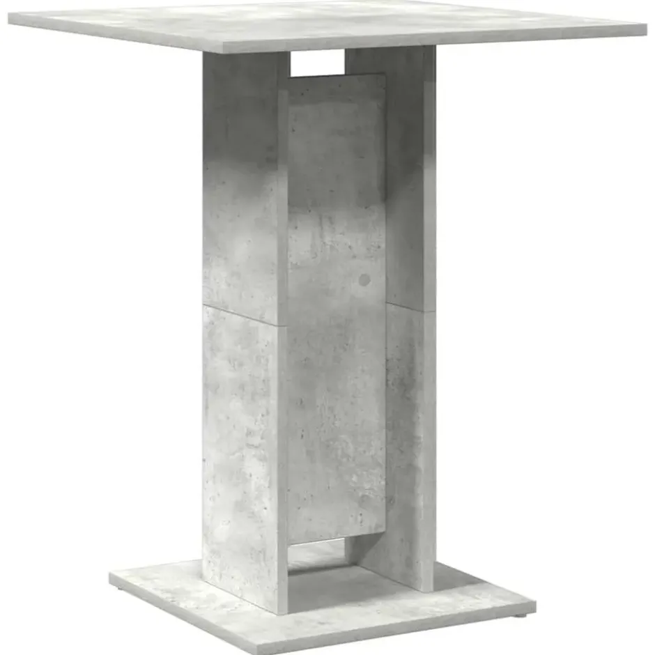 vidaXL - Bartafel - Grijs - Bewerkt hout