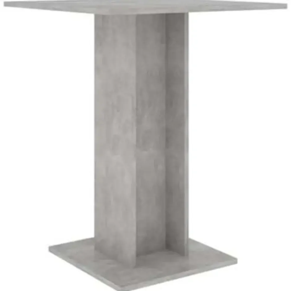 vidaXL - Bartafel - Grijs - Bewerkt hout