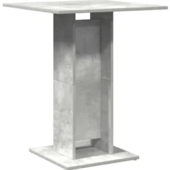 vidaXL - Bartafel - Grijs - Bewerkt hout