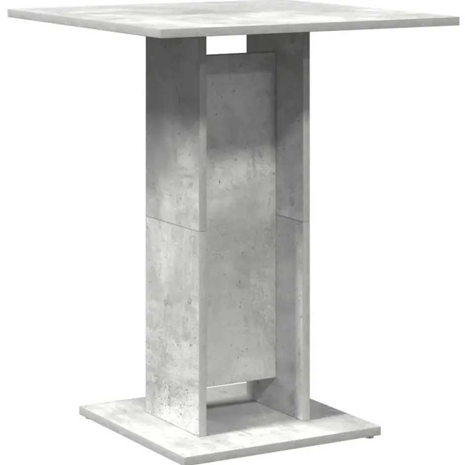 vidaXL - Bartafel - Grijs - Bewerkt hout