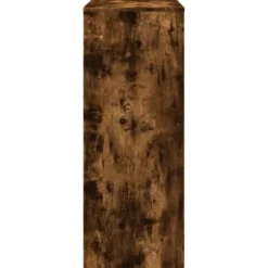 vidaXL - Bartafel met opbergruimte - Gerookt eiken - Bewerkt hout - 90x43 cm
