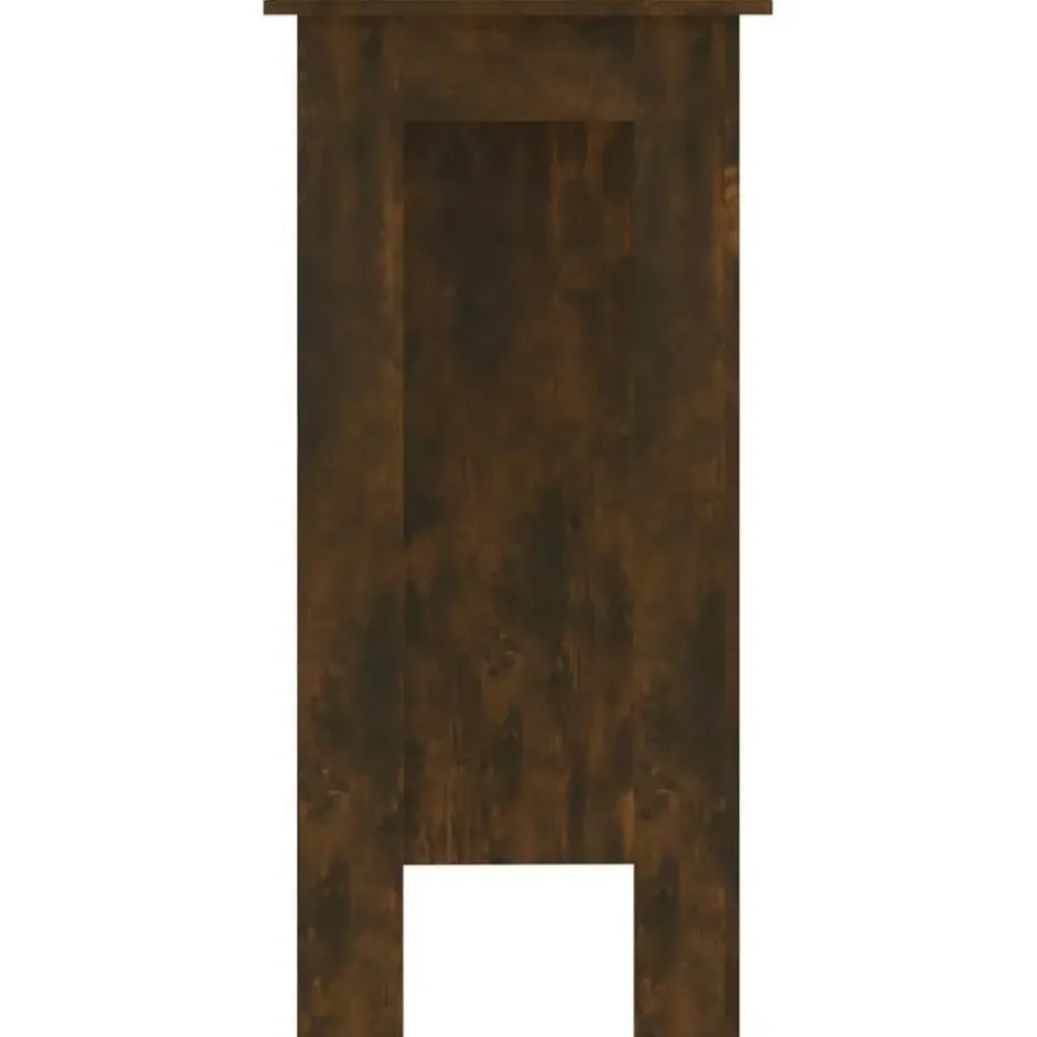 vidaXL - Bartafel met opbergruimte - Wit - Bewerkt hout - 90x43 cm