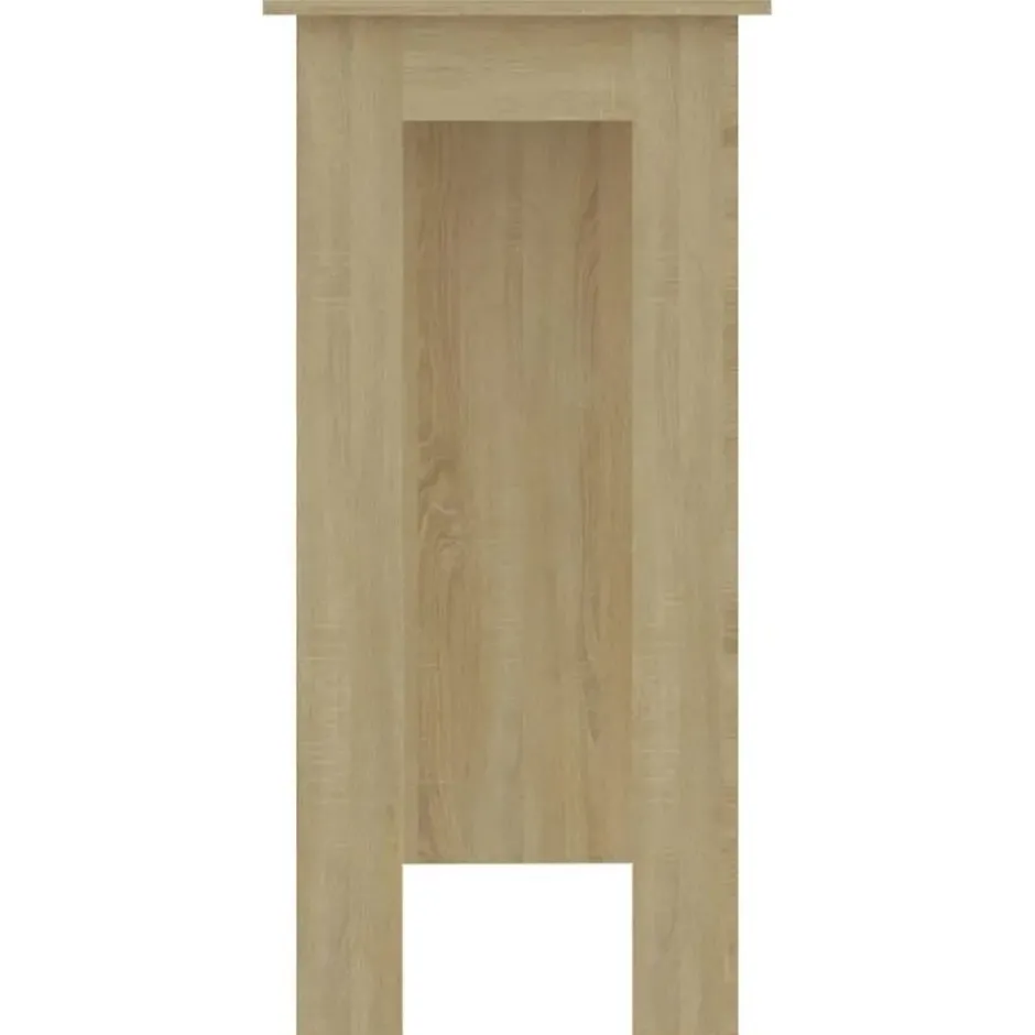 vidaXL - Bartafel met schappen - Sonoma eiken - Bewerkt hout - 102x50 cm