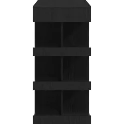 vidaXL - Bartafel met schappen - Zwart eiken - Bewerkt hout - 100x48 cm
