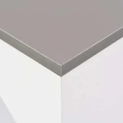 vidaXL - Bartafel - Wit - Bewerkt hout