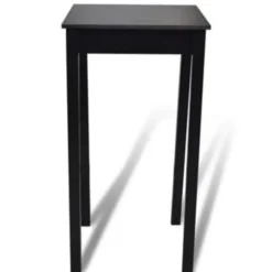 VIDAXL Bartafel 55x55x107 cm MDF zwart
