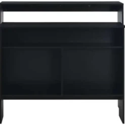 vidaXL - Bartafel - Zwart - Bewerkt hout