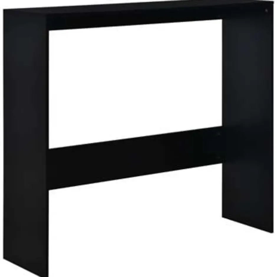 vidaXL - Bartafel - Zwart - Bewerkt hout