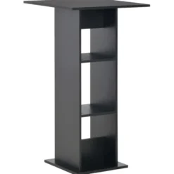 vidaXL - Bartafel - Zwart - Bewerkt hout