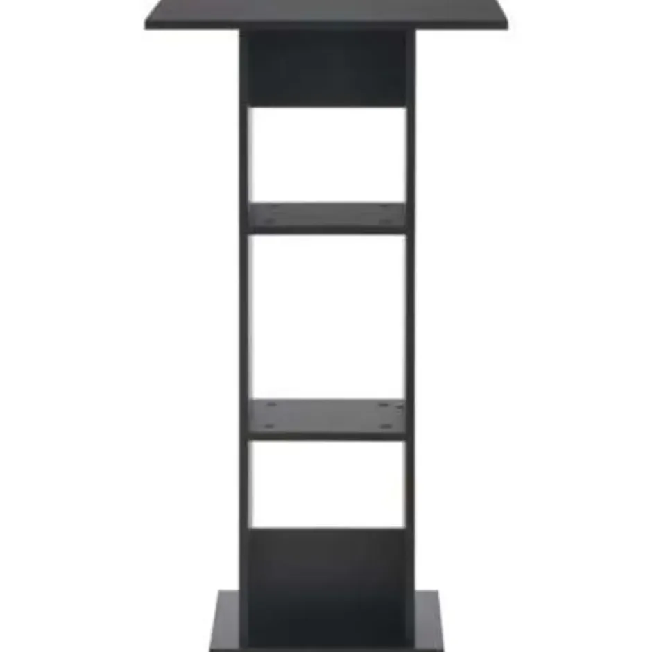 vidaXL - Bartafel - Zwart - Bewerkt hout