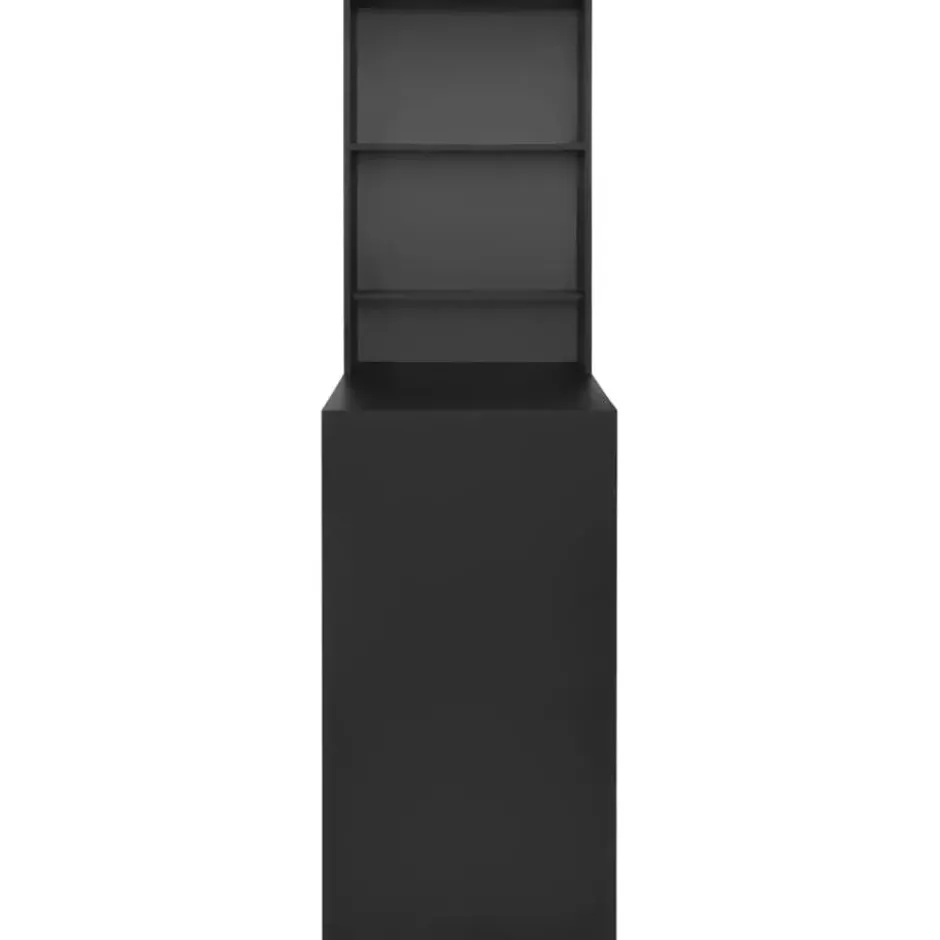 vidaXL - Bartafel - Zwart - Bewerkt hout