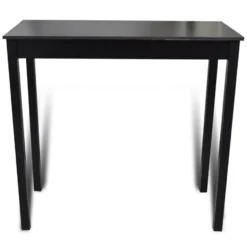 vidaXL - Bartafel - Zwart - Hout