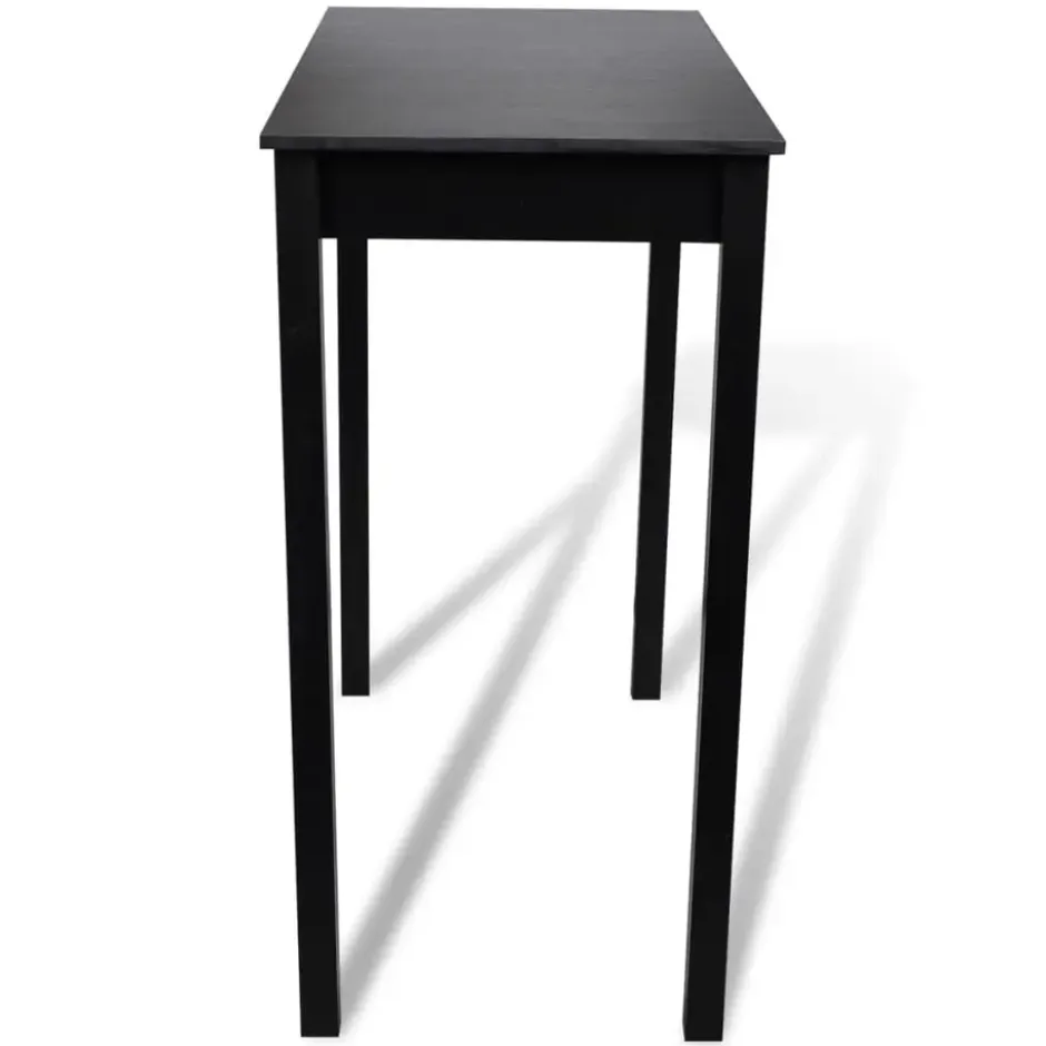vidaXL - Bartafel - Zwart - Hout