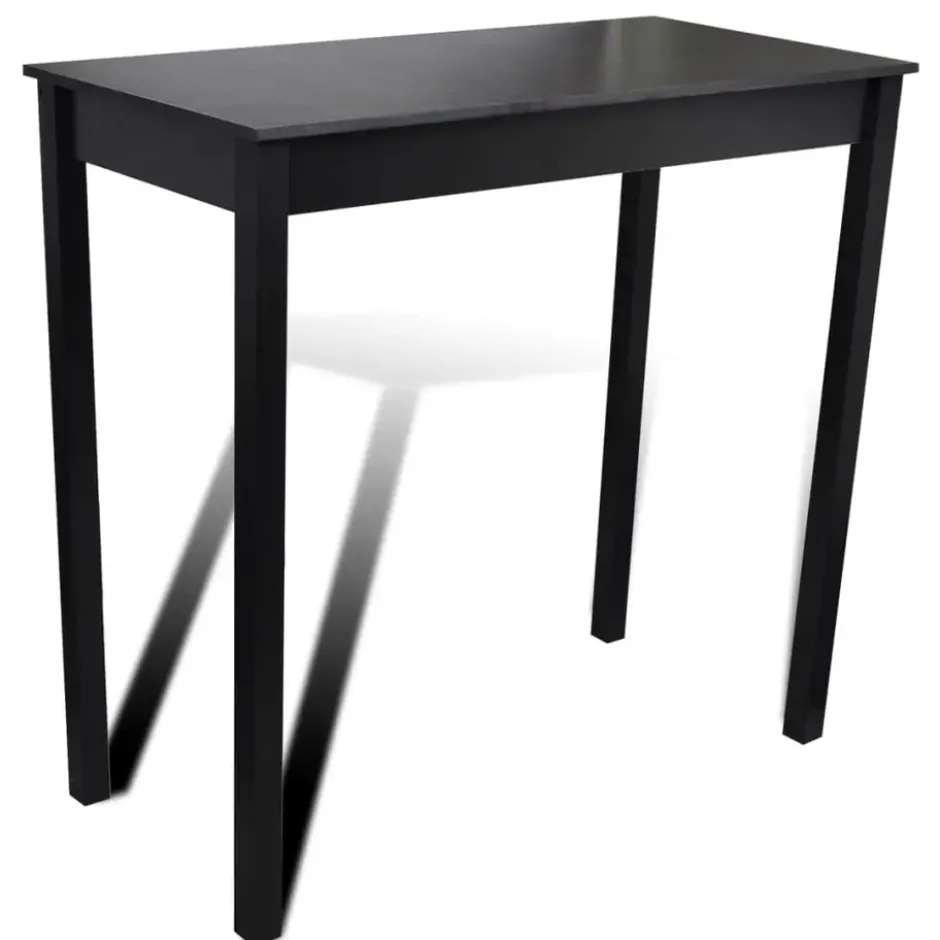vidaXL - Bartafel - Zwart - Hout
